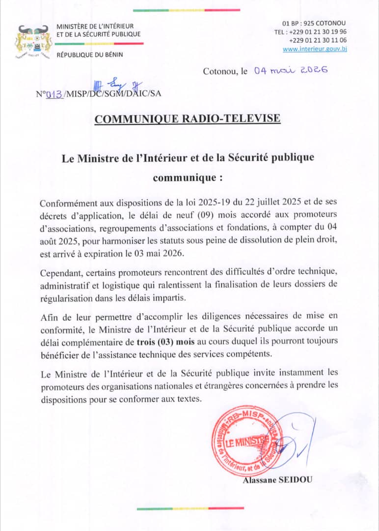 Associations et fondations : trois mois supplémentaires pour se conformer à la loi